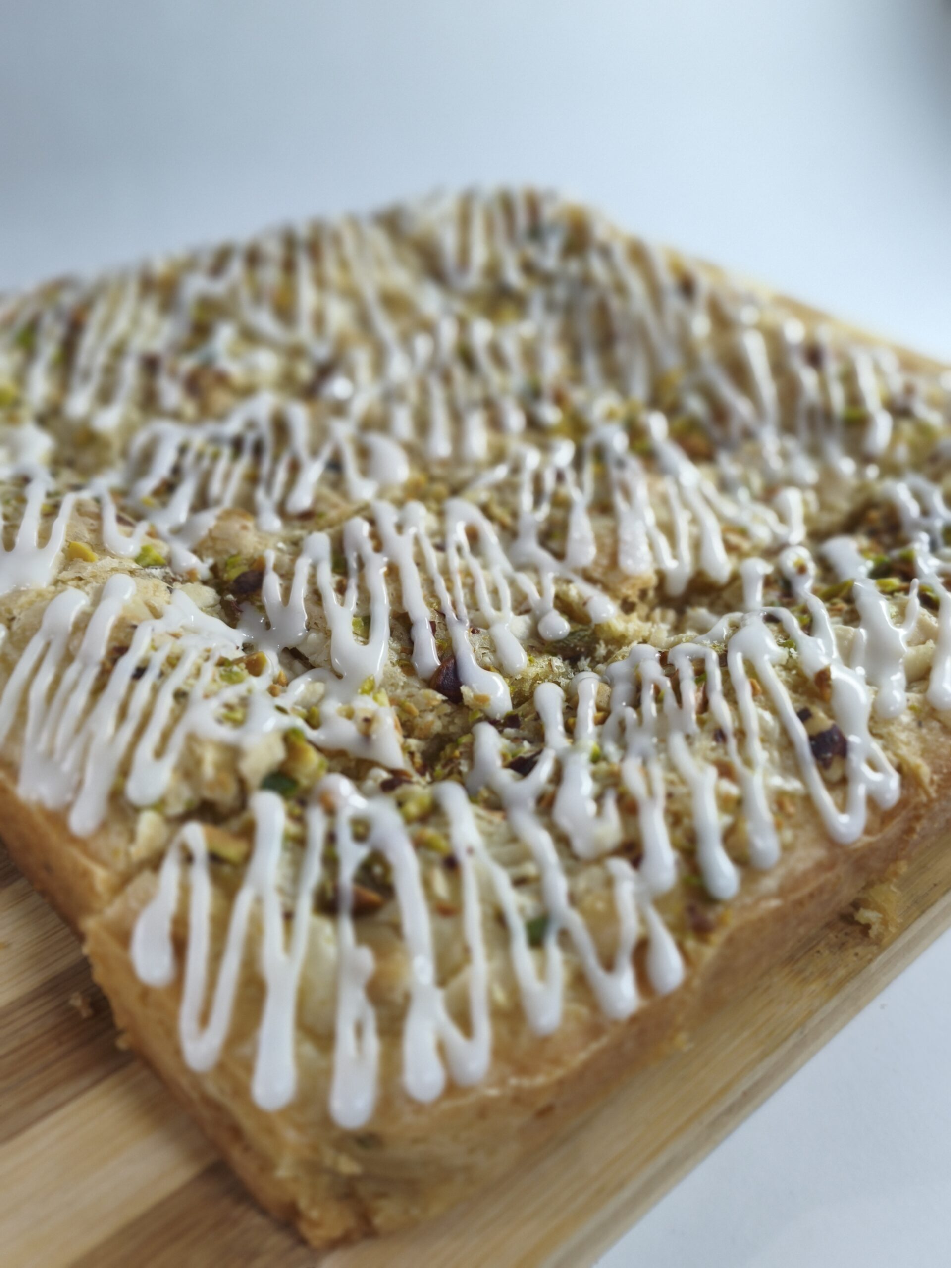 Blondie Chocolate blanco nueces y Glaseado de limon bandeja 4