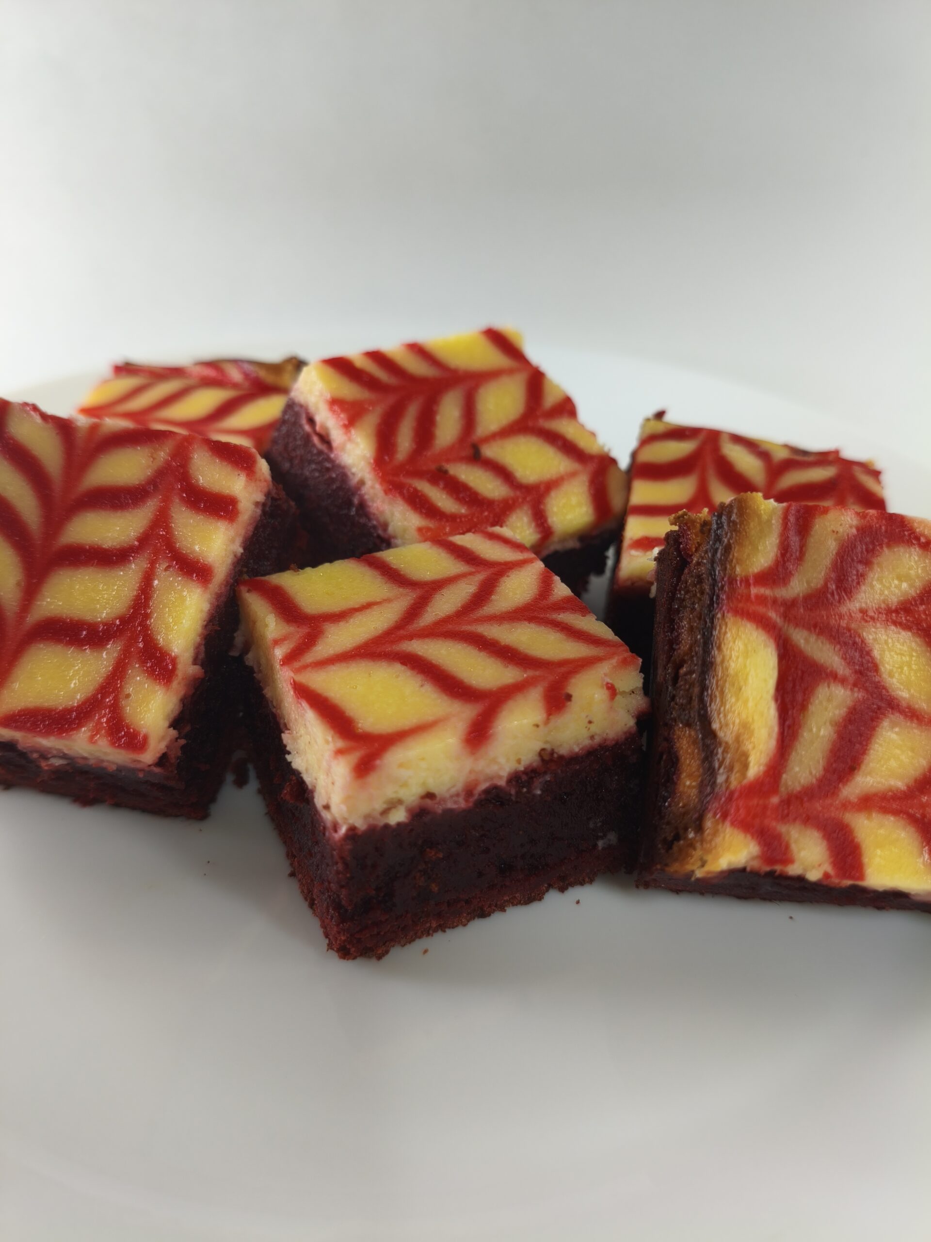 Brownie de red velvet con cheese cake